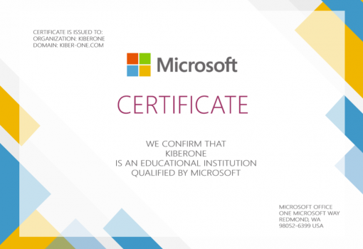 Microsoft - Школа программирования для детей, компьютерные курсы для школьников, начинающих и подростков - KIBERone г. Варна
